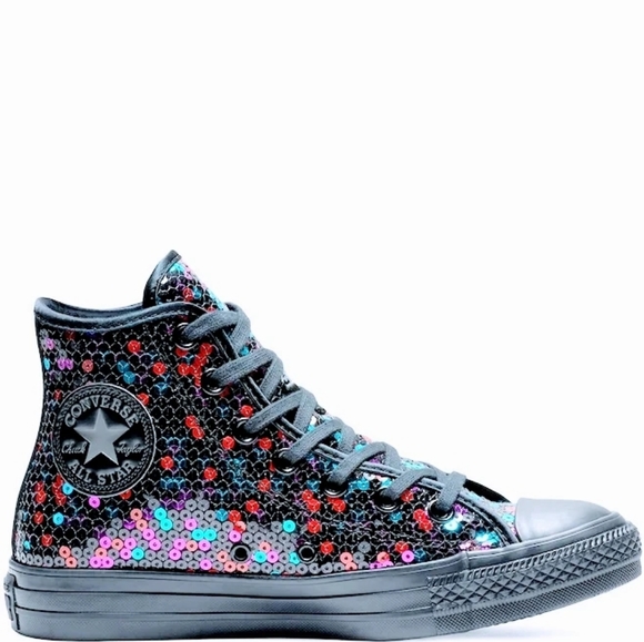 multicolor sequin sneakers